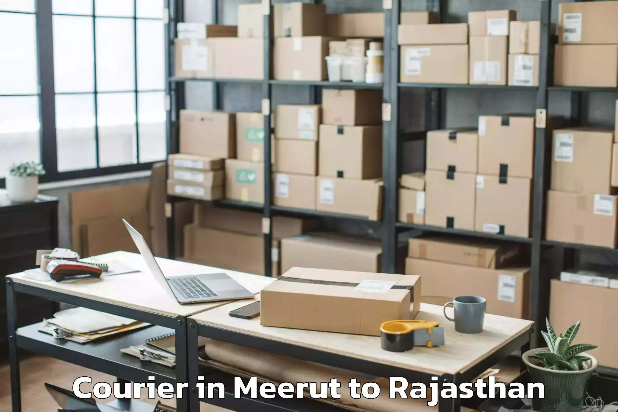 Book Meerut to Chittorgarh Courier Online